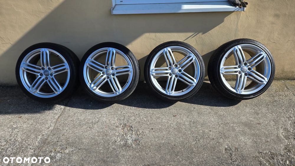 Felgi Audi 19 Pompeje OEM 9Jx19 ET52 5x112 A4 A5 A6 TT S-line komplet z oponami - 3