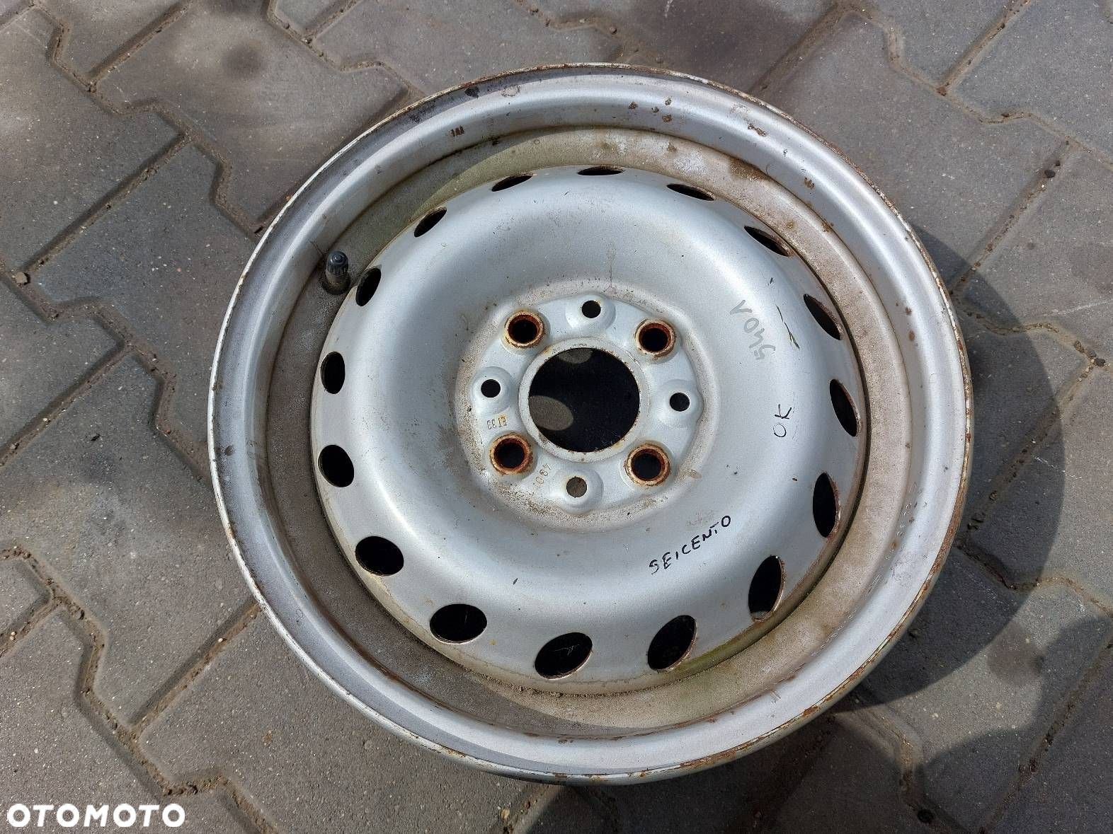 FELGA STALOWA 1 SZT 4x98 5Jx13 ET33 FI58,1 FIAT SEICENTO - 1