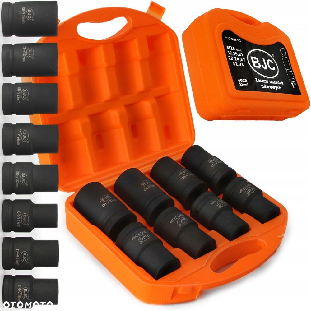 ZESTAW NASADEK UDAROWYCH 1" 17-33mm 8SZT BJC - 1