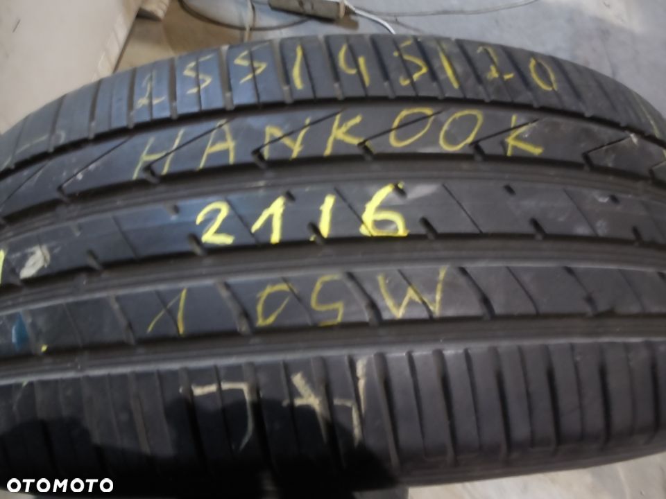 OPONA POJEDYNKA 255/45R20 HANKOOK VENTUS S1 EVO SUV DOT  2116 7,1MM - 1