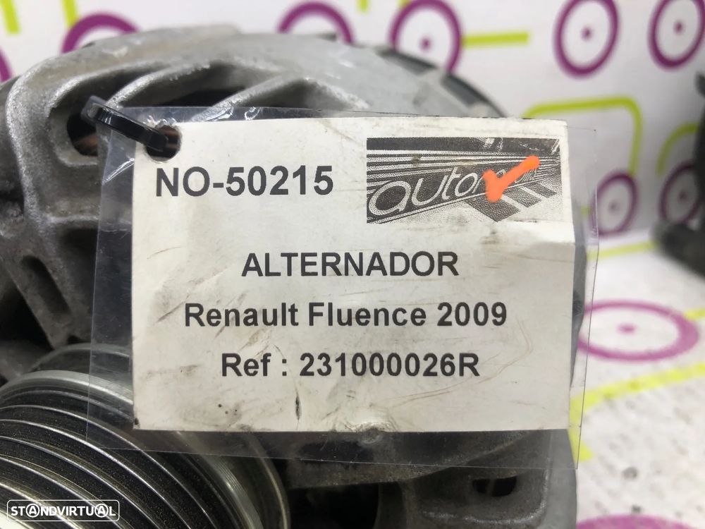 Alternador Renault Fluence 1.5 Dci de 2009 Ref - 231000026R NO-50125 - 6