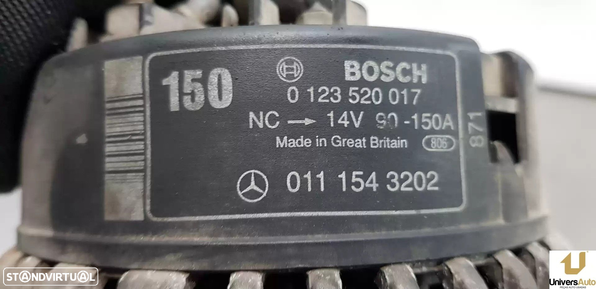 ALTERNADOR MERCEDES-BENZ CLASSE S 1999 -0111543202 - 4