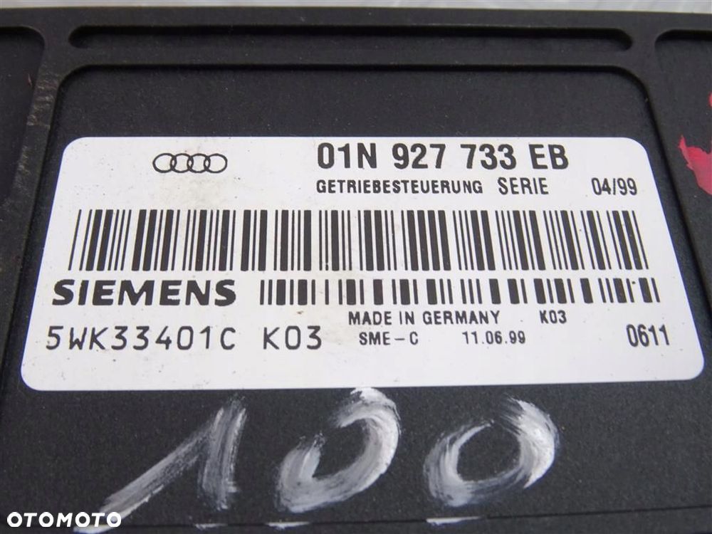 Komputer sterownik skrzyni biegów Audi A3 8L 01N927733EB 5WK33401C ORYGINAŁ - 3