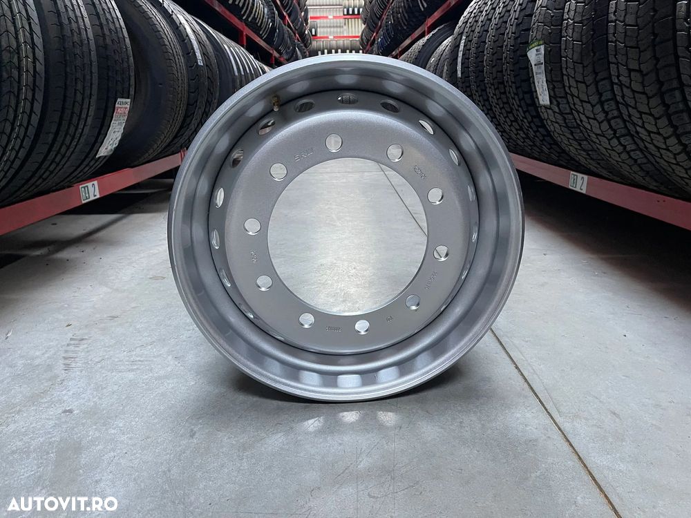 Janta NOUA  Otel 11.75X22.5 Akojant 10 prezoane, 105 mm intre prezoane, fiu 280 mm, flansa laterala Valva exterioara Toate Pozitiile - 2