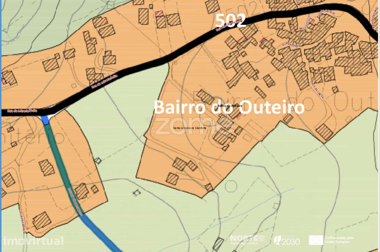 Terreno, 975 m², Santo António de Monforte - Grande imagem: 2/9