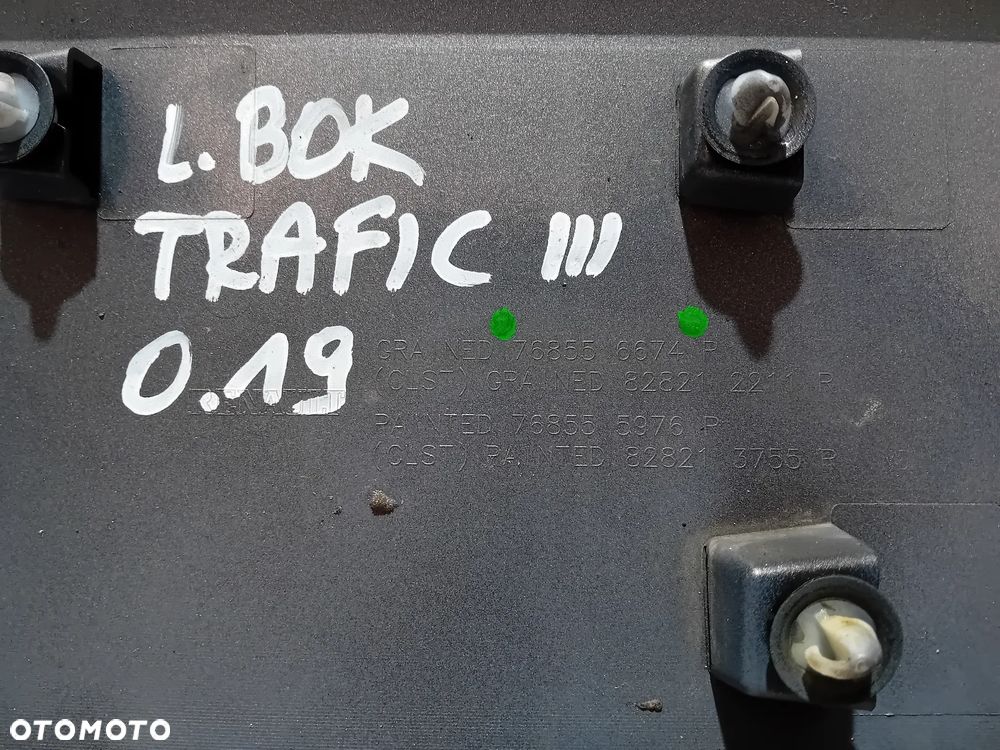 LISTWA LEWA BOCZNA RENAULT TRAFIC III LONG R2019 NR 768556674R - 3