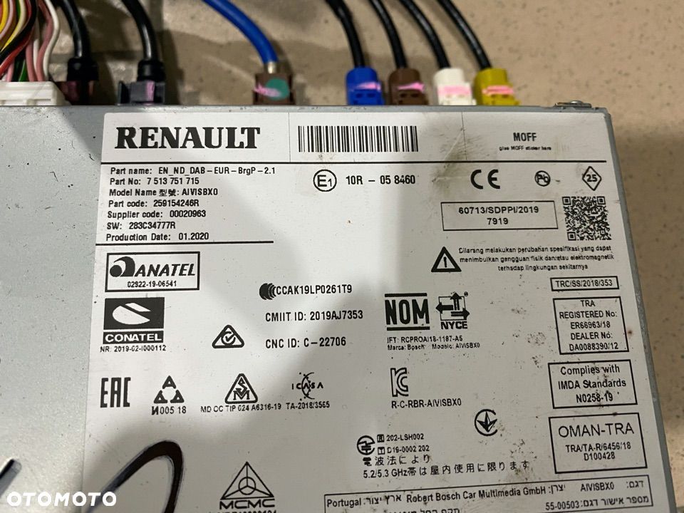 RENAULT CAPTUR 2 NAWIGACJA RADIO 259154246R - 2