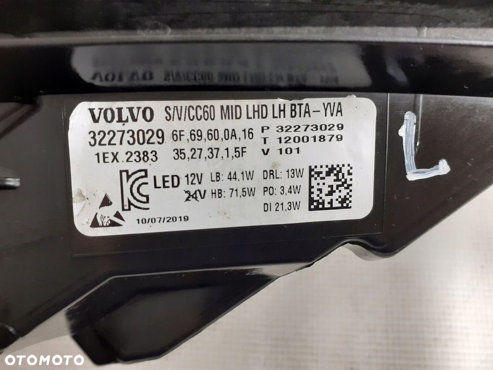Lampa lewa Volvo S\V60 17-21r. Mid led .32273029 - 10