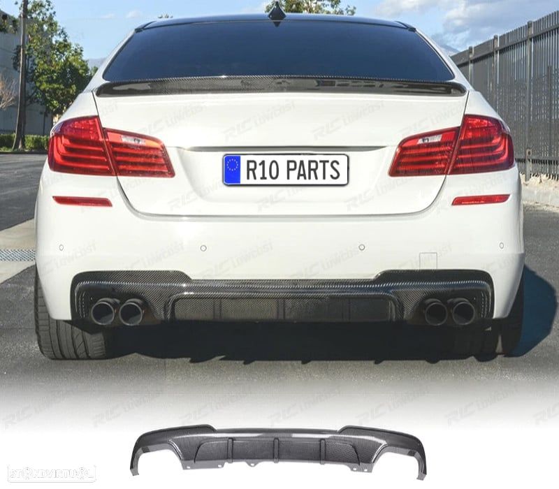 DIFUSOR BMW F10 F11 10-13 LOOK M PERFORMANCE CARBONO - 1