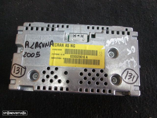 Display Relogio 8200029616 A RENAULT LAGUNA 2 2005 GPS - 4