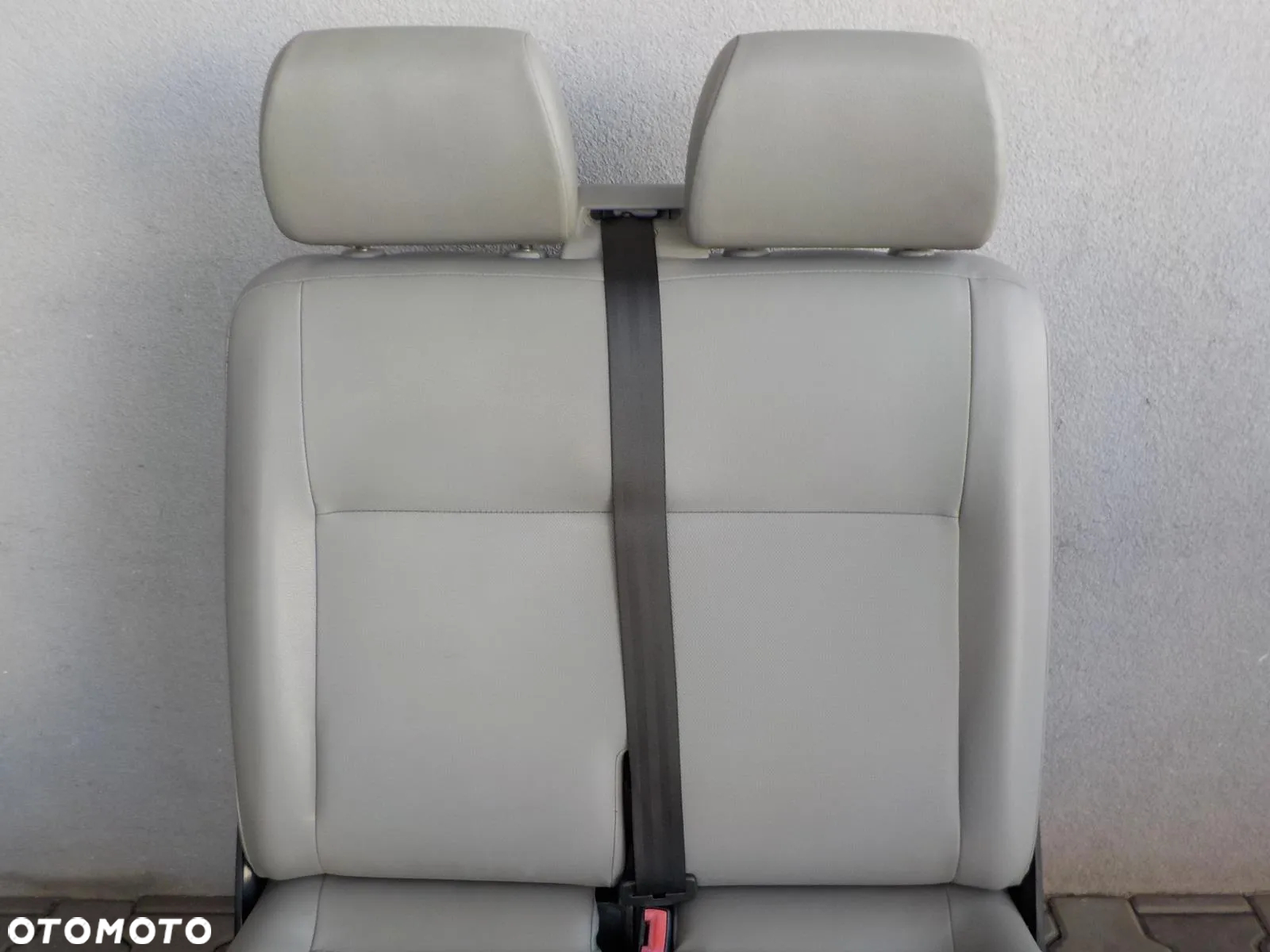VW T5 FOTEL PODWÓJNY PASAŻERA PRZÓD DWÓJKA DERMA SKAJ - 4