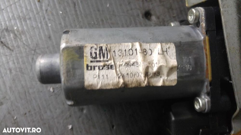 macara cu motoras stanga fata opel astra h 13100417lh 13101480lh - 4