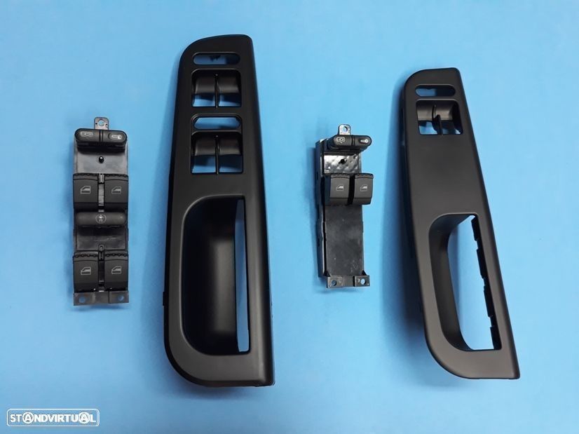 Moldura tampa comando dos vidros Vw Golf Passat Bora Seat Leon Skoda Octavia Fabia NOVO - 1