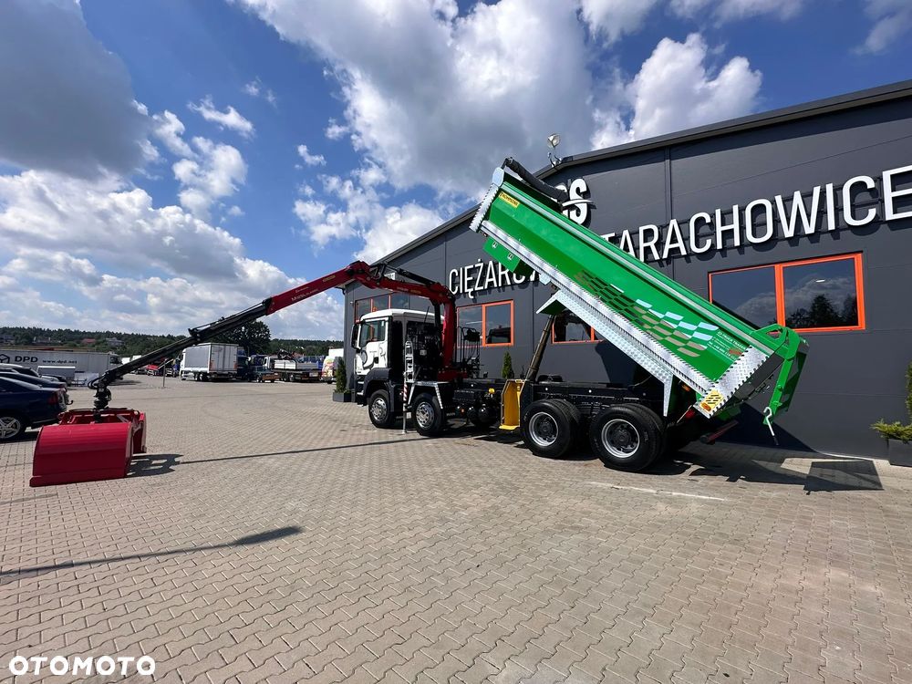 MAN MAN TGS TGX 35.400 // 8x4 // E5 // wywrotka kiper + HDS z czerpakiem / - 19