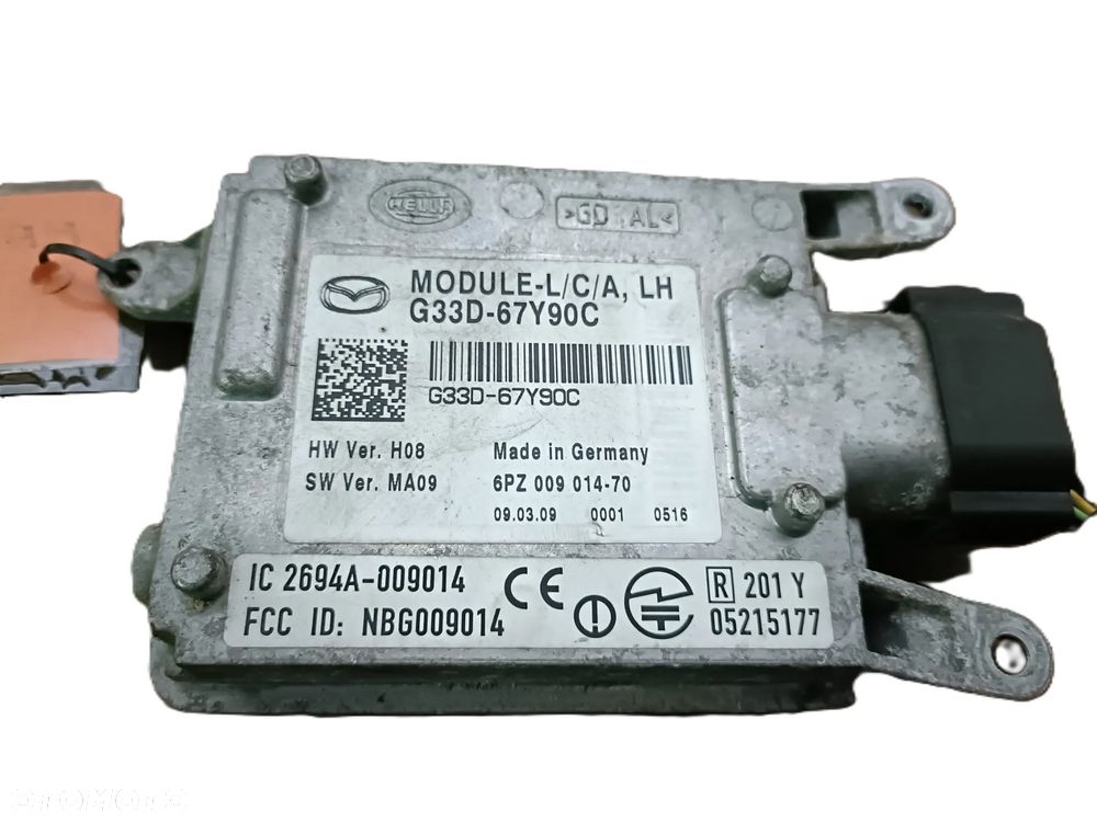 MAZDA 6 II GH 07-13 r. sterownik moduł świateł lewy G33D-67Y90C * - 3