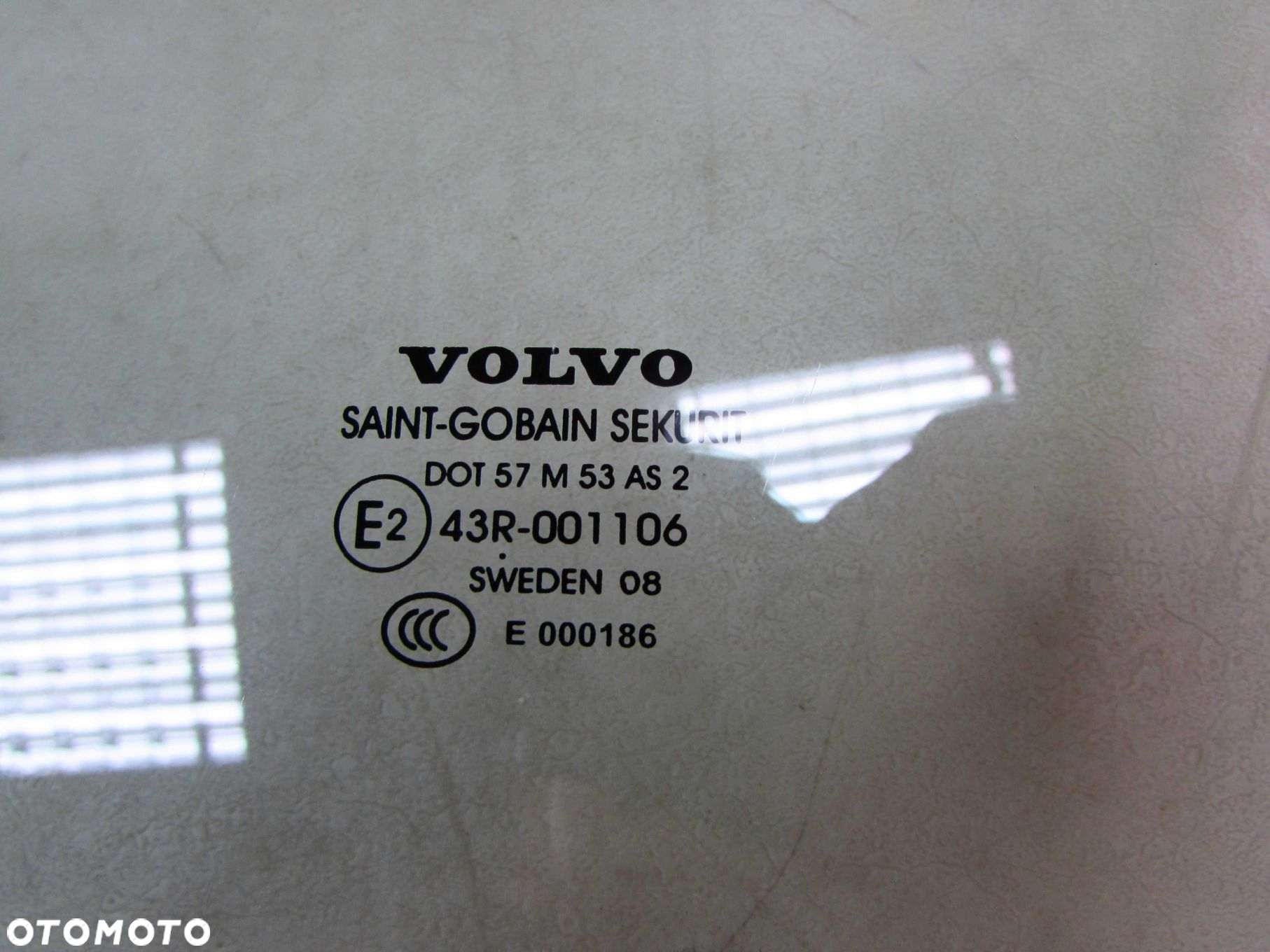 VOLVO S40 II V50 04-13 SZYBA BOCZNA DRZWI PRZOD LEWA 08R 43R-001106 - 4