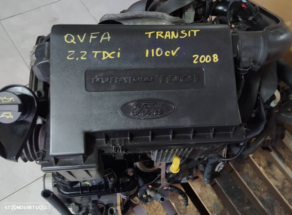 Motor Ford Transit 2.2TDCI 110cv QVFA caixa 5 velocidades 6C1R 7002 DC - 6