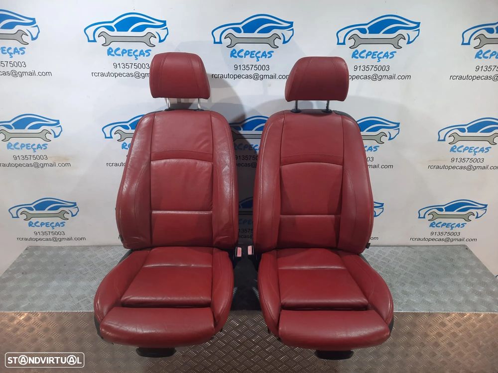 BANCO BANCOS PELE ORIGINAIS BMW SERIE 3 E92 COUPE PACK M ELECTRICOS QUARTELAS AIRBAG - 2