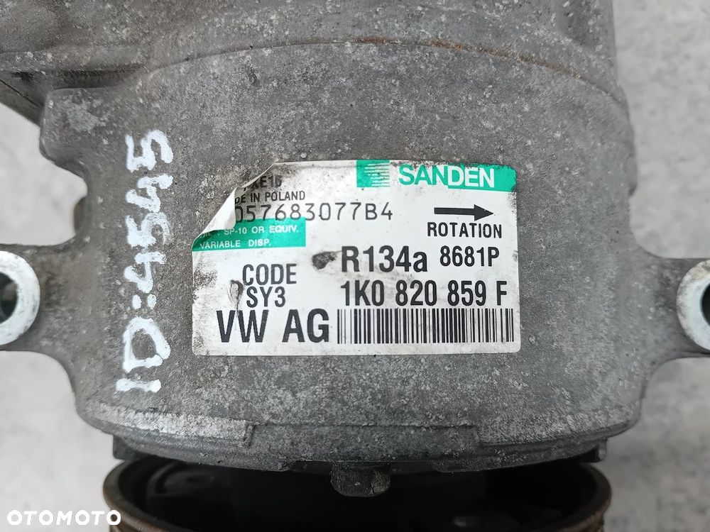 POMPA, SPRĘŻARKA KLIMATYZACJI VW GOLF PLUS I 1K0820859F PXE16  SANDEN 1.6 - 3