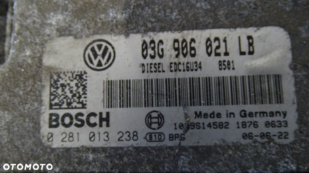 KOMPUTER SILNIKA SKODA OCTAVIA II 1.9TDI - 2