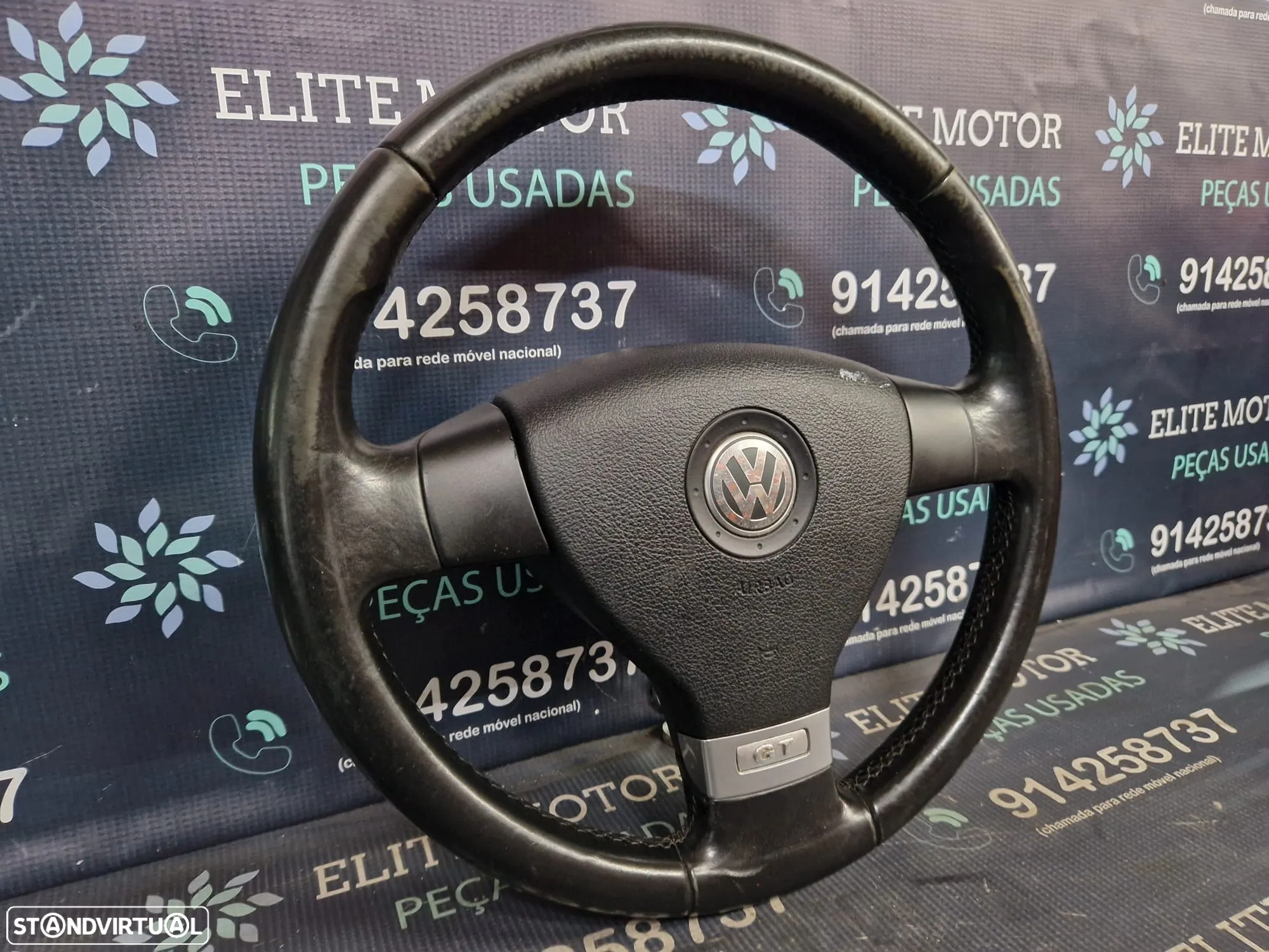 Volante usado pele com airbag VW GOLF V 5 GT JETTA - 2