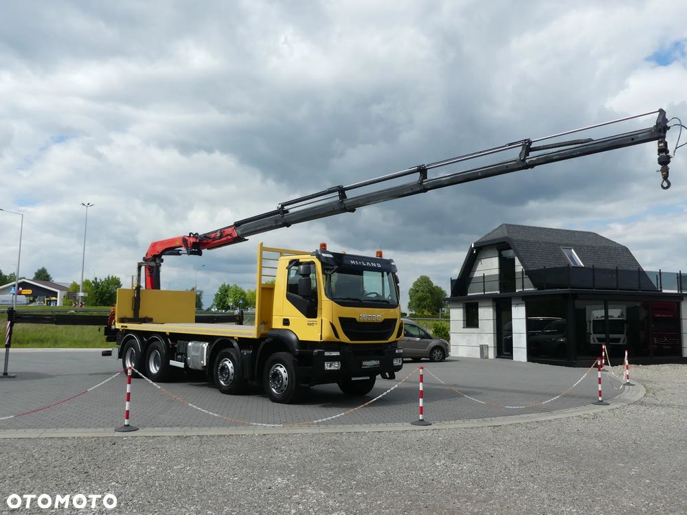 Iveco TRAKKER 450 / 8x4 / EURO 6 / HDS PALFINGER PK 22002-EH / NISKI PRZEBIEG / - 3