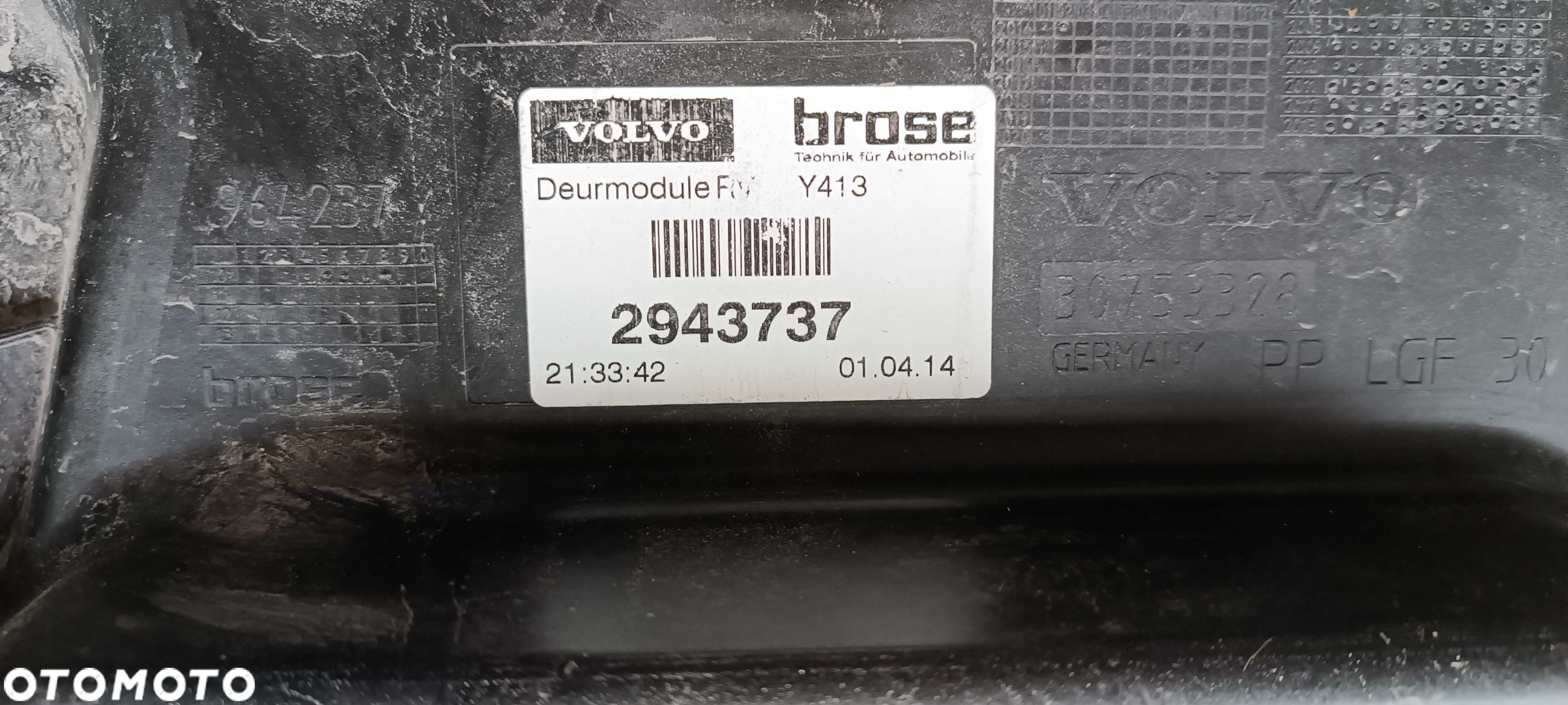 VOLVO XC 60 08-13 Mechanizm podnoszenia szyb prawy przód  Kraków - 8
