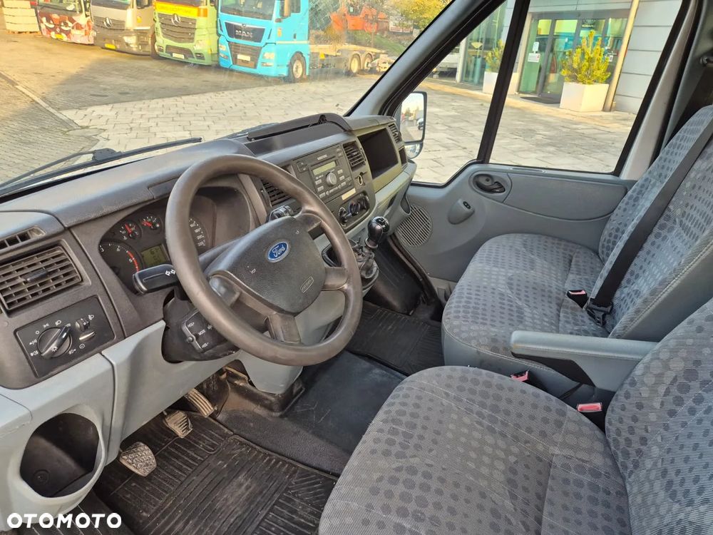 Ford Transit 350  2.4TDCI / SKRZYNIA / MOCNY HDS HIAB / WEBASTO / DŁUGI / 3 MIEJSCA  / ALUMINIOWE BURTY / NAJMOCNIEJSZY HDS NA KAT. B - 27