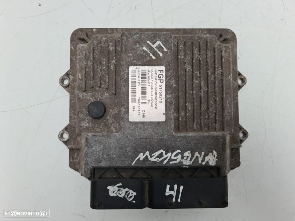 CENTRALINA ECU MOTOR FIAT FGP51758210 51758210 4RWS86R5F C146 7160003301 FIAT DOBLO I 1 MK1 MPV 223 1.3 JTD 16V 70CV 188A9000 - 1