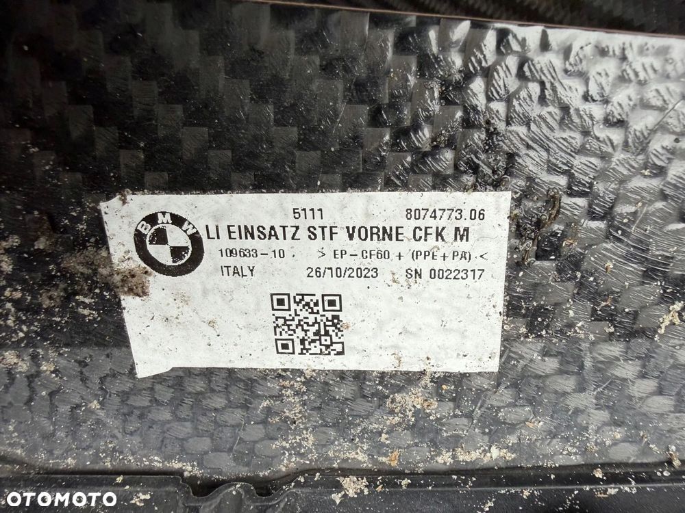 ZDERZAK BMW M3 COMPETITION G80 2023 CARBON ORYGINAŁ - 15
