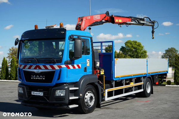 MAN TGS 18.320 / 4x2 / BURTOWY - 6,8 M + HDS FASSI F135 / wysów : 8 m / MOCNA PODŁOGA / STEROWANIE RADIOWE / ROTATOR / SPROWADZONY