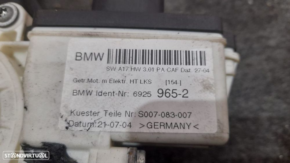 MOTOR SISTEMA ELEVADOR VIDROS PORTA TRASEIRA TRÁS ESQUERDA 51353448251 69259652 BMW X3 E83 - 3