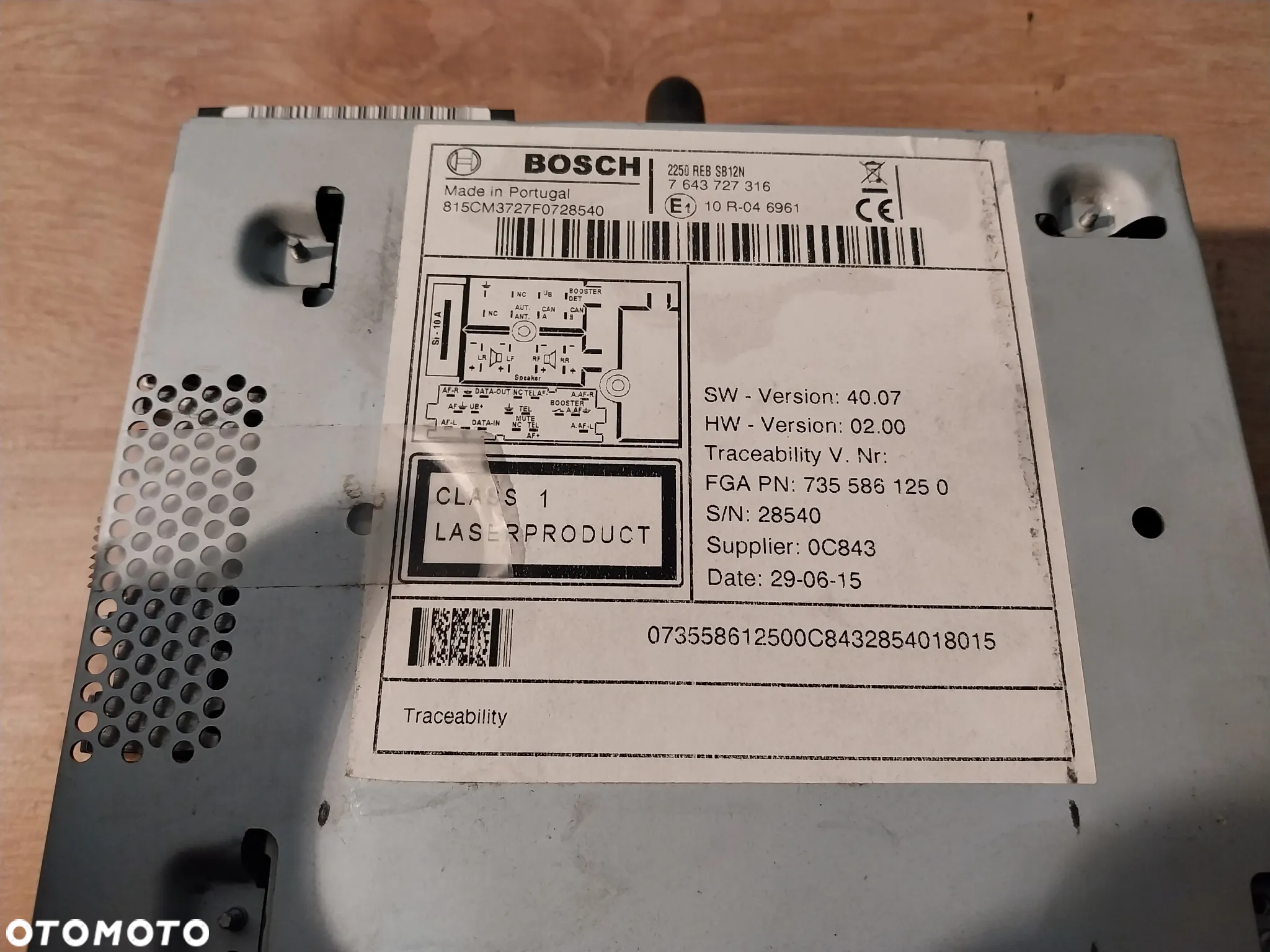 Radio CD MP3 Citroen Nemo - 2