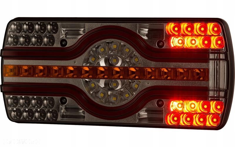 lampa zespolona ze światłem oświetlenia tablicy (led) 12/24v uniwersalna - 4