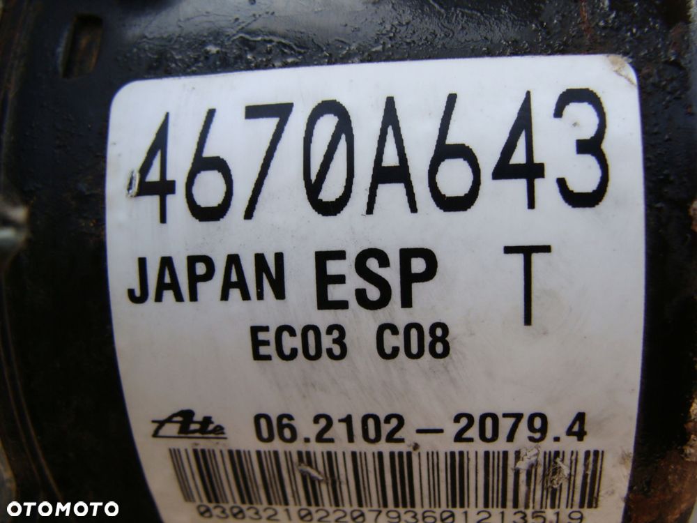 abs esp mitsubishi outlander asx 4670a643 !! - 2