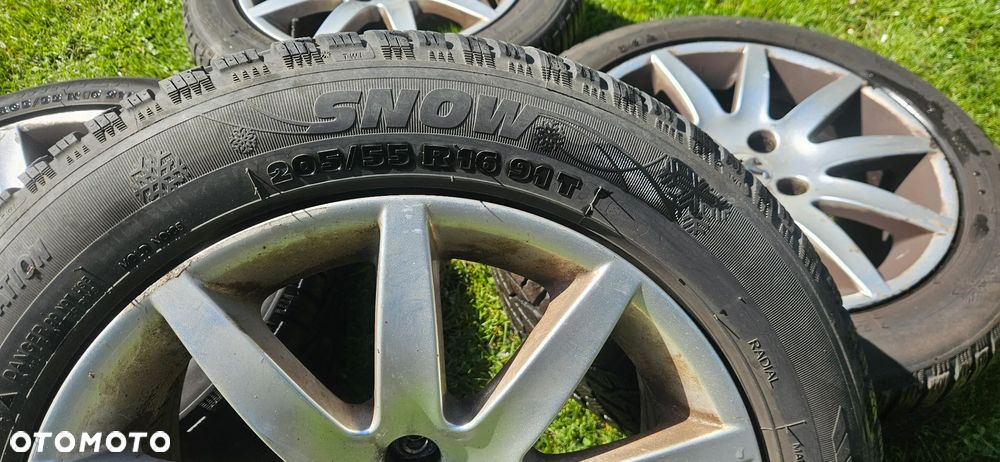 Koła 205/55/16 felgi aluminiowe opony zimowe Peugeot 207 307 308 - 7