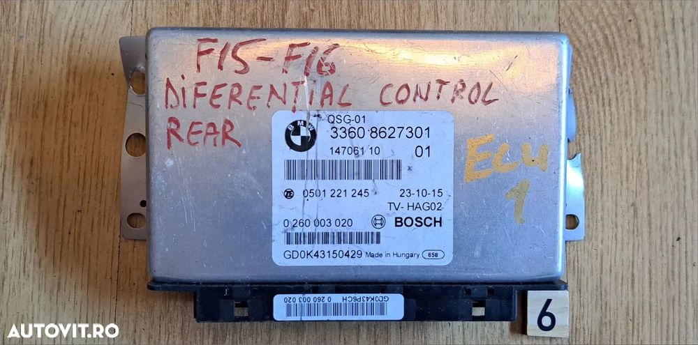Modul calculator tractiune diferential spate calculator convertizor cuplu motorase diferential QSG QMV BMW F15 M F85 F16 M F86