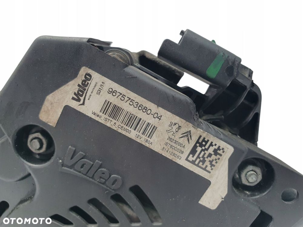 ALTERNATOR Citroen Berlingo II 1.6 HDI 9675753680 Startstop 180A - 8