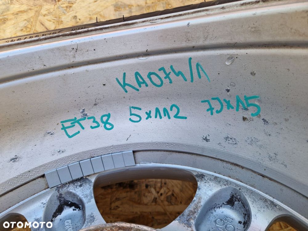 VW AUDI ET38 7JX15 5X112  ALUMINIOWE KOMPLET  4szt - 14