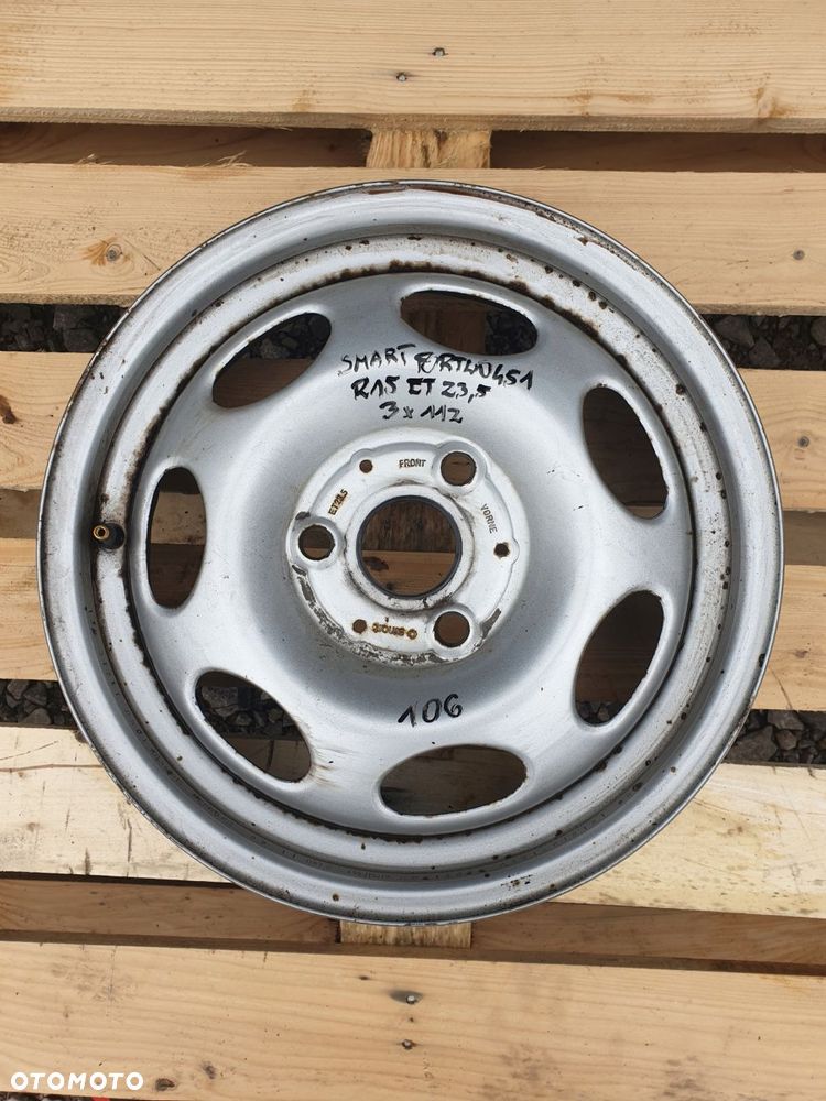 felga stalowa smart fortwo ii 15" 3x112 et23.5 106 - 1