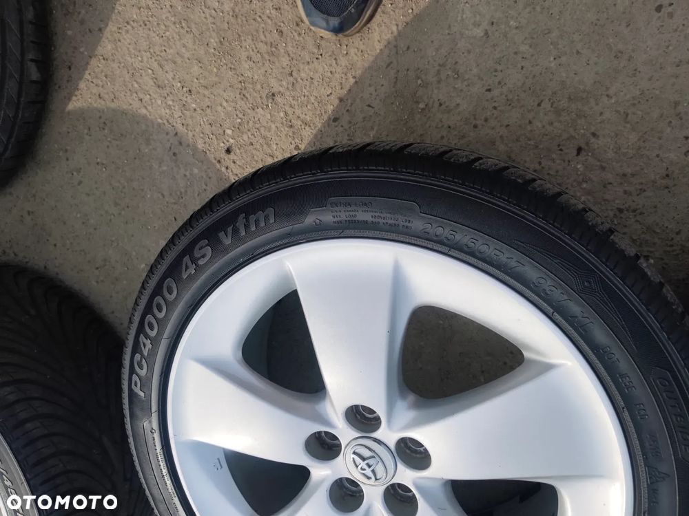 5x100 Felgi Aluminiowe Alufelgi Oryginalne 17 Koła Zimowe Całoroczne TOYOTA AVENSIS I II 2 CELICA CARINA E MATRIX PRIUS 6mm Legnica ALU-RAD 205/50 - 11