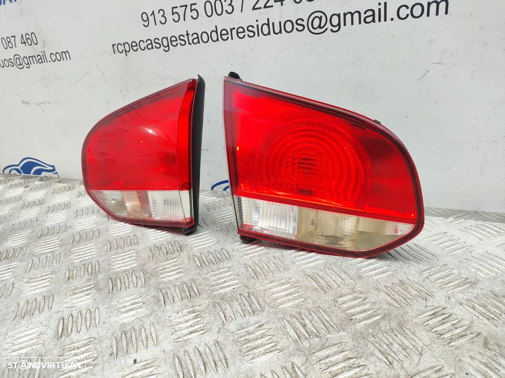 Farolins de mala direito esquerdo originais VW Volkswagen Golf 6 VI 5K Carro de 2008 a 2013 - 3