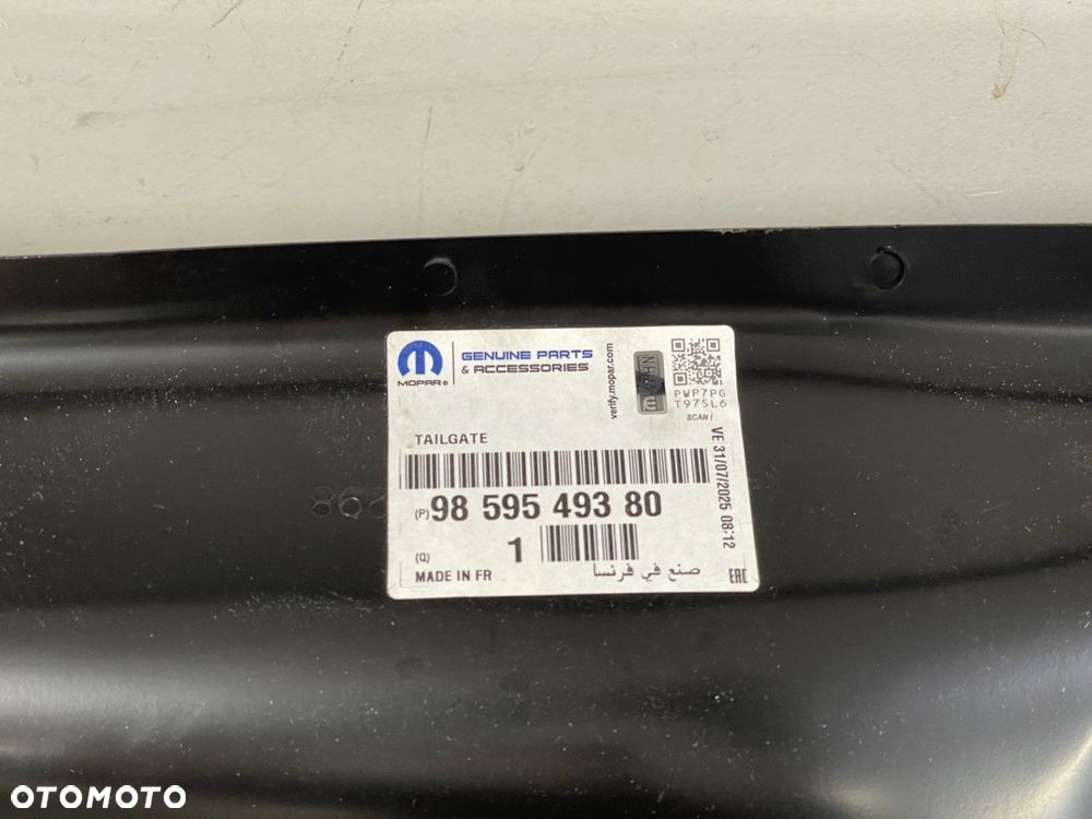 NOWA ORYGINALNA KLAPA BAGAŻNIKA UCHYLNA SZYBA COMBO E BERLINGO IV PARTNER 4 RIFTER 18-25 9859549380 - 8