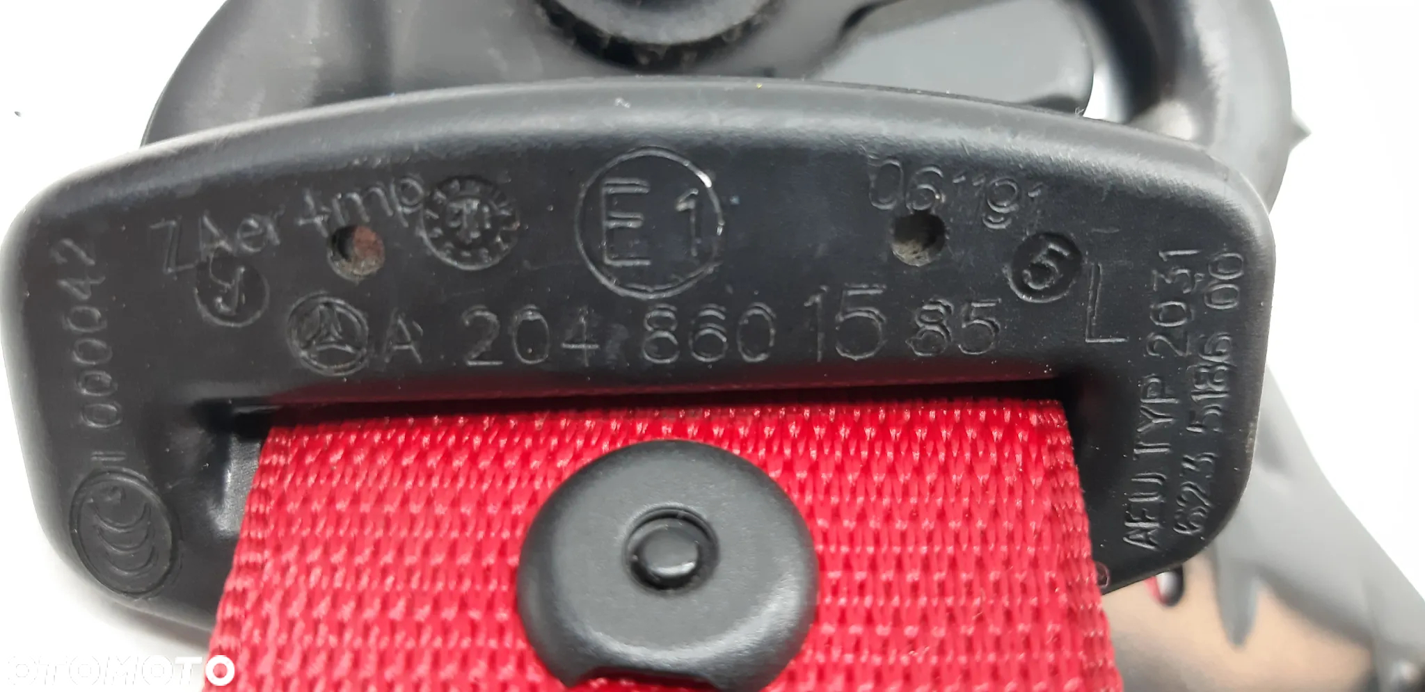 Pas pasy bezpieczeństwa prawy lewy przód A2048601585 A2048601685 Mercedes W204 2.2 diesel 2012r coupe - 5