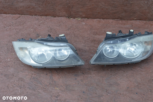 BMW E90 / E91 ORYGINALNE LAMPY PRZEDNIE / LAMPA PRZÓD LEWA / PRAWA H7 EUROPA MARKI ZKW O NR.  63 11 6 942 748 / 63 11 6 942 747 OEM