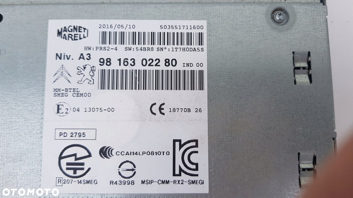 RADIO, RADIOOTWARZACZ CITROEN C4 CACTUS EU - 6