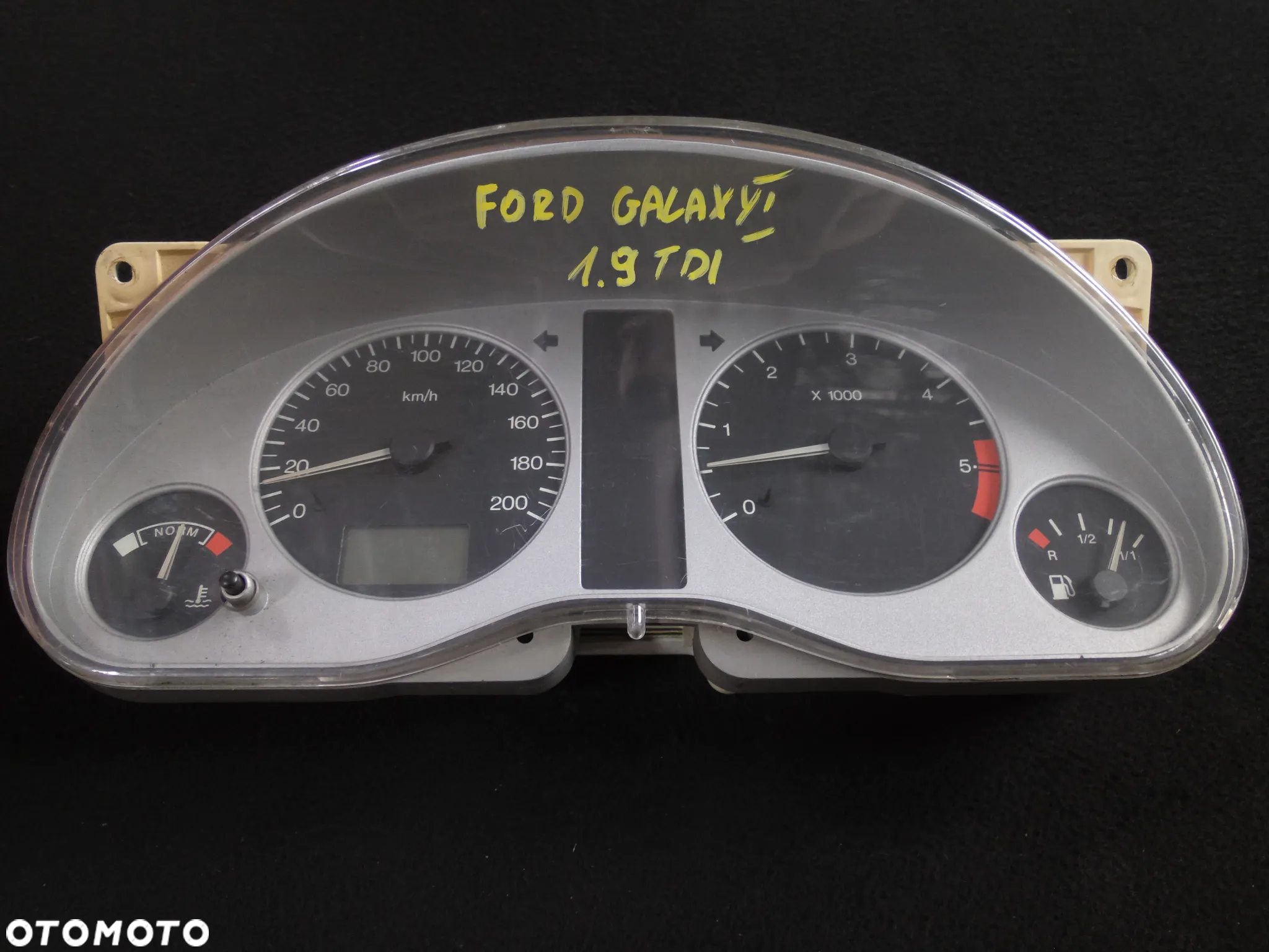 LICZNIK ZEGARY PRĘDKOŚCIOMIERZ FORD GALAXY 1.9 TDI SEAT ALHAMBRA VOLKSWAGEN SHARAN F5RF-10A855-A V97VW-10849-GC SREBRNY - 2