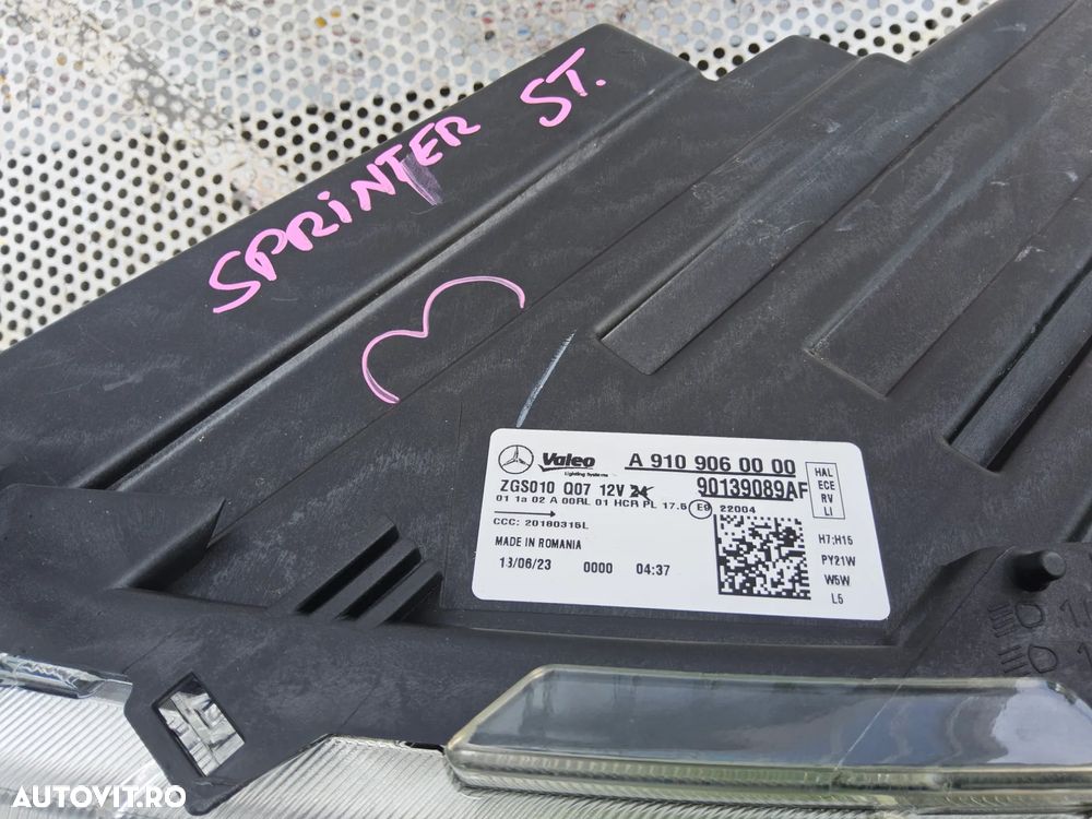 Far stânga Mercedes Sprinter w907 cod a9109060000 cu defect - 7