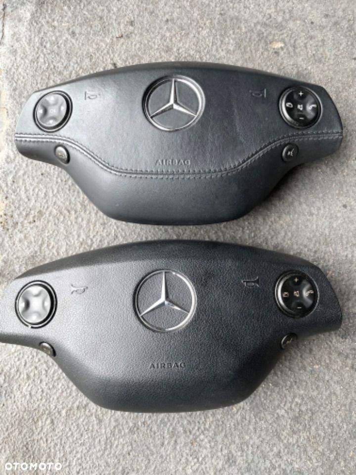 MERCEDES S 221 CL 216 poduszka skórzana czarna