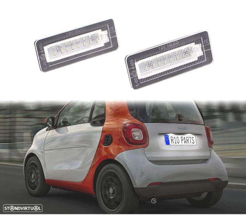 LUZ DE MATRICULA LED PARA SMART FORTWO - 1